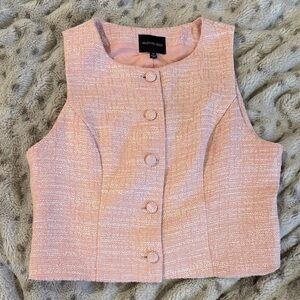 MUSTARD SEED // PINK TWILL VEST